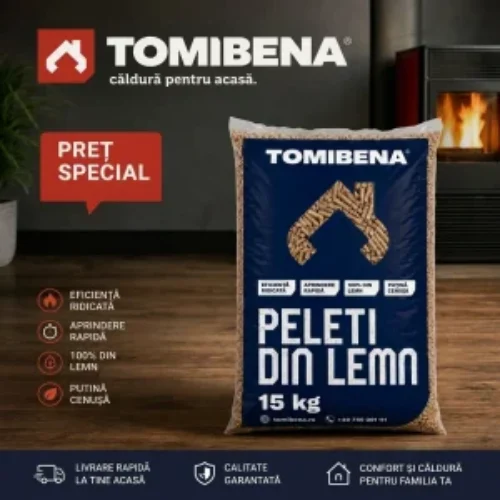 Peleti Lemn 100% Natural Tomibena 15kg